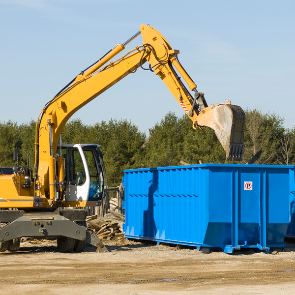 are there any restrictions on where a residential dumpster can be placed in Dougherty